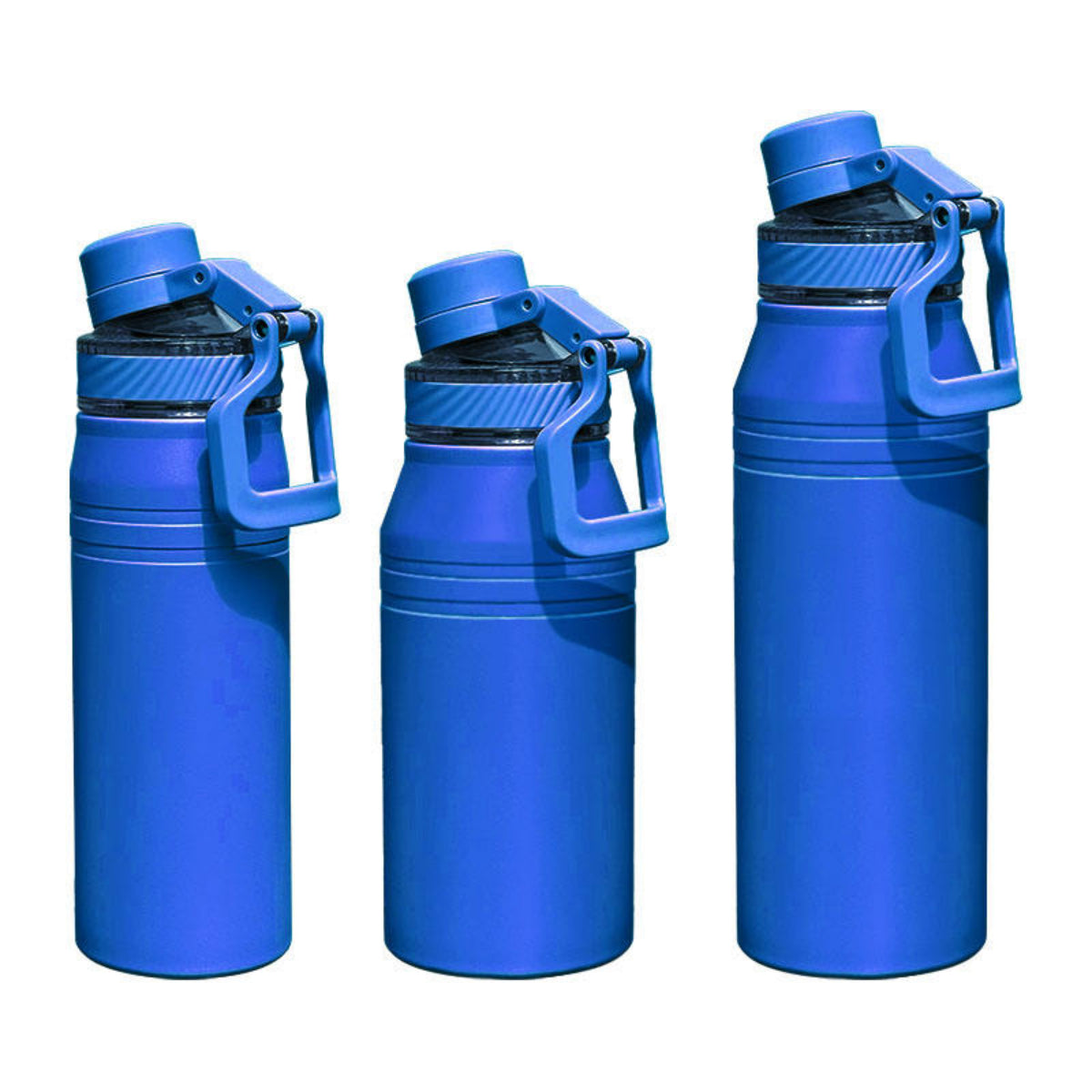 Sports Insulated Water Bottle with Handle, 304 Stainless Steel Wide Mouth Vacuum Water Bottle, Double Wall, BPA Free, Keeps Cold & Hot, Simple Modern Water Bottle for Travel School Boys Girls