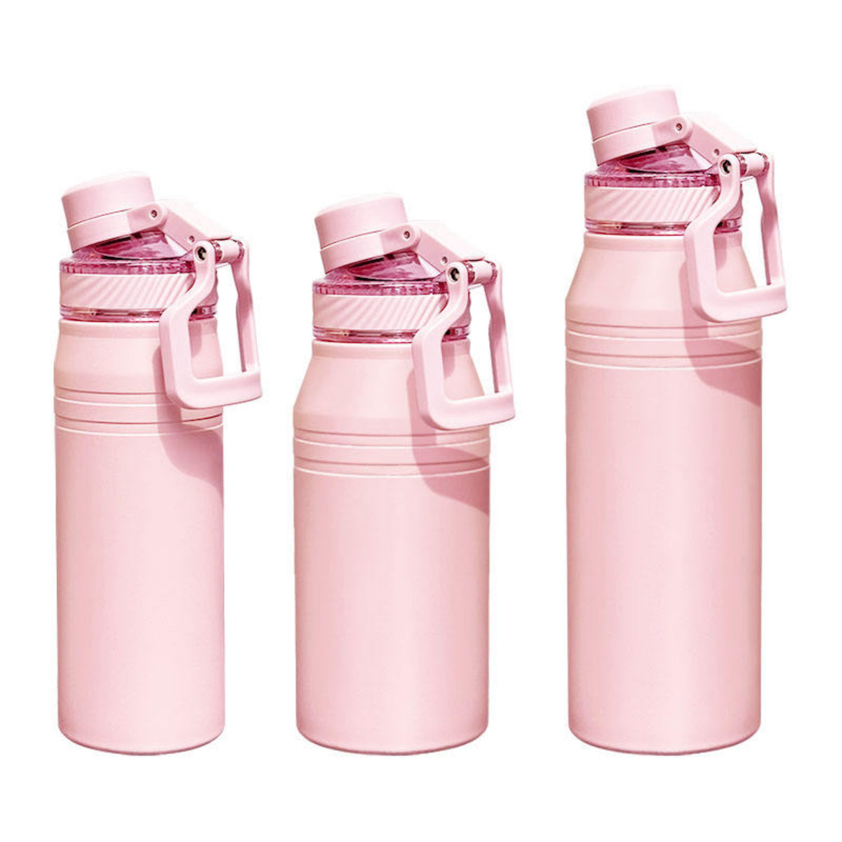 Sports Insulated Water Bottle with Handle, 304 Stainless Steel Wide Mouth Vacuum Water Bottle, Double Wall, BPA Free, Keeps Cold & Hot, Simple Modern Water Bottle for Travel School Boys Girls