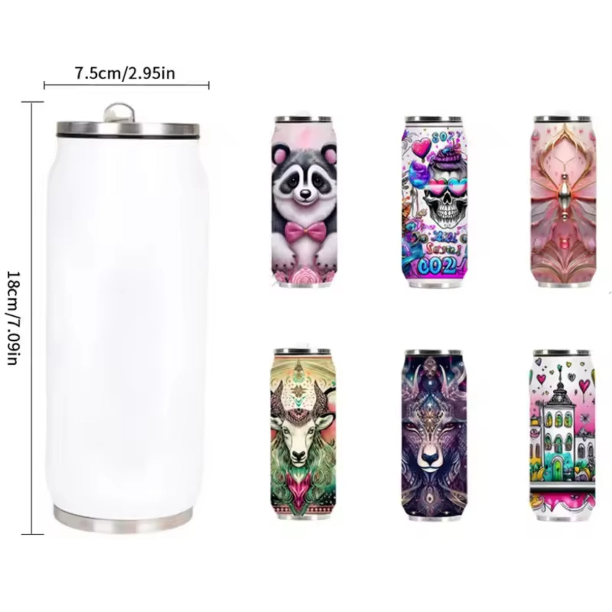 500ml custom printed patterns