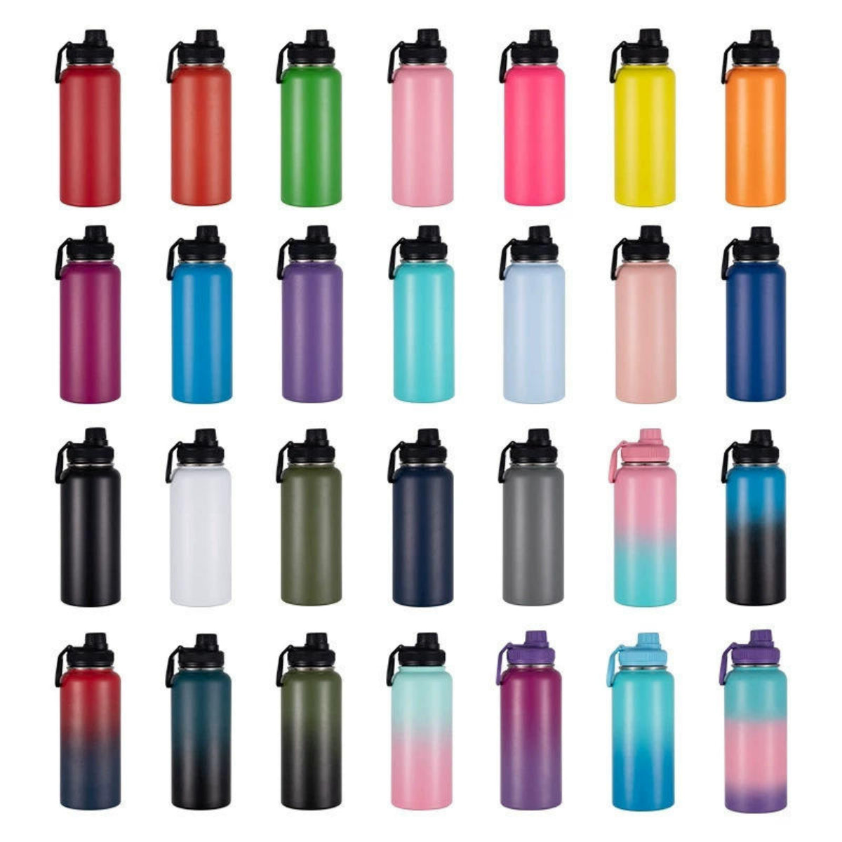 32/40oz Insulated Magnetic Water Bottle - Stainless Steel Vacuum Flask with MagSafe Compatible Phone Holder Keeps Drinks Cold for 24 Hours Water Jug for Gym and Outdoor Activities