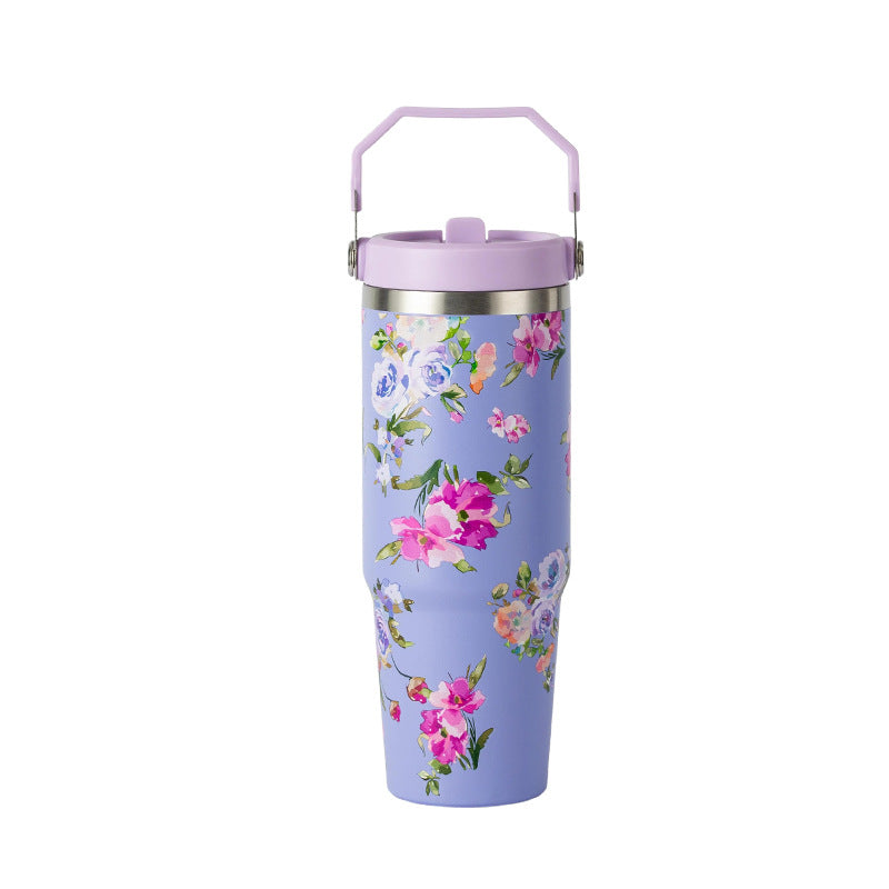 T63030 Insulated Tumbler with Carry Handle & Flip Lid 30oz