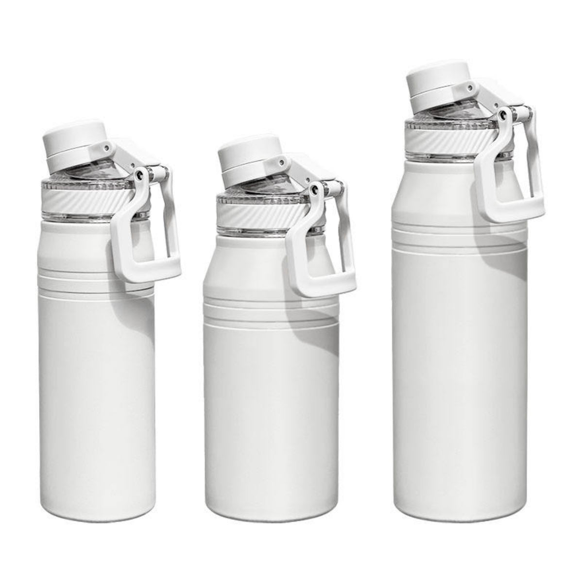 Sports Insulated Water Bottle with Handle, 304 Stainless Steel Wide Mouth Vacuum Water Bottle, Double Wall, BPA Free, Keeps Cold & Hot, Simple Modern Water Bottle for Travel School Boys Girls
