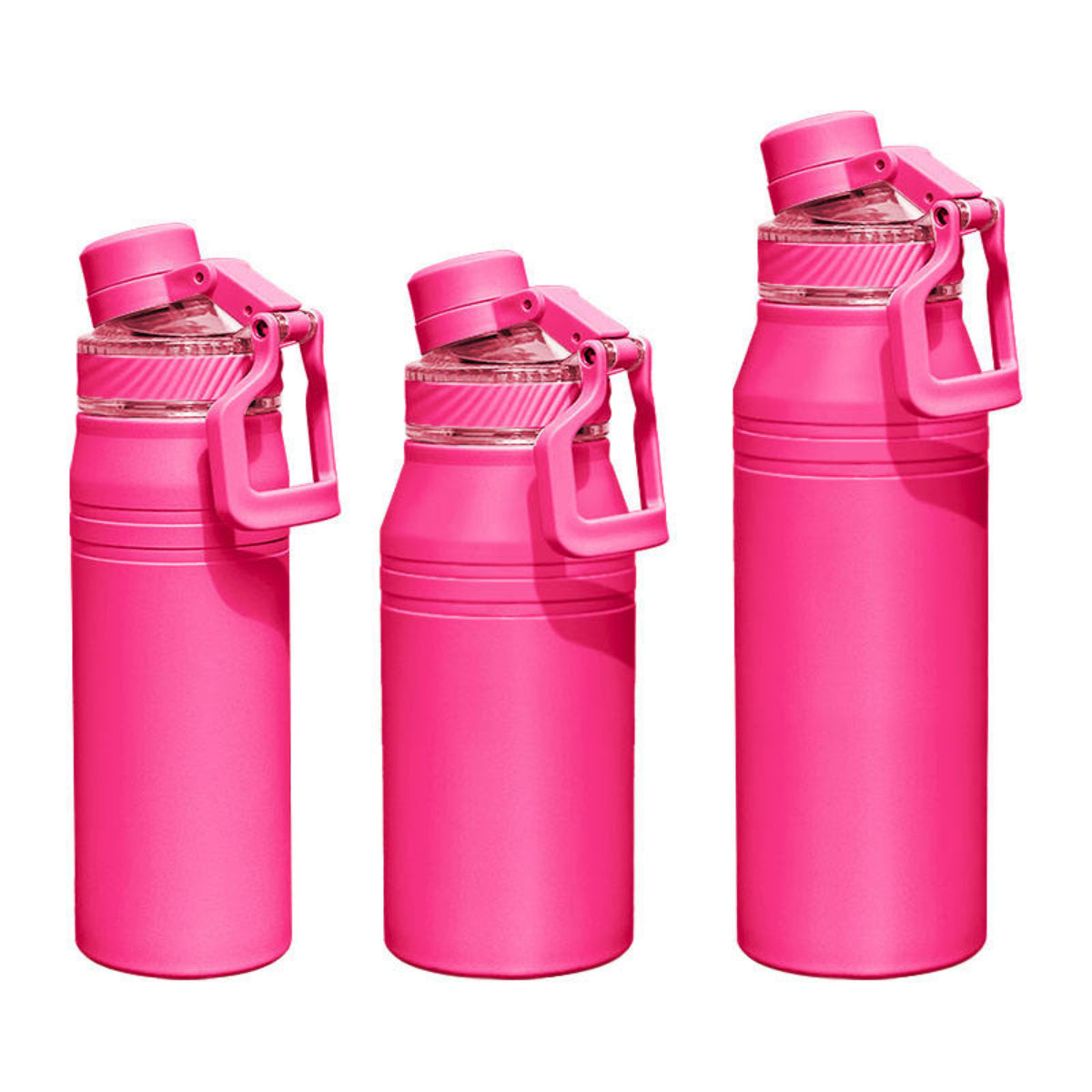 Sports Insulated Water Bottle with Handle, 304 Stainless Steel Wide Mouth Vacuum Water Bottle, Double Wall, BPA Free, Keeps Cold & Hot, Simple Modern Water Bottle for Travel School Boys Girls
