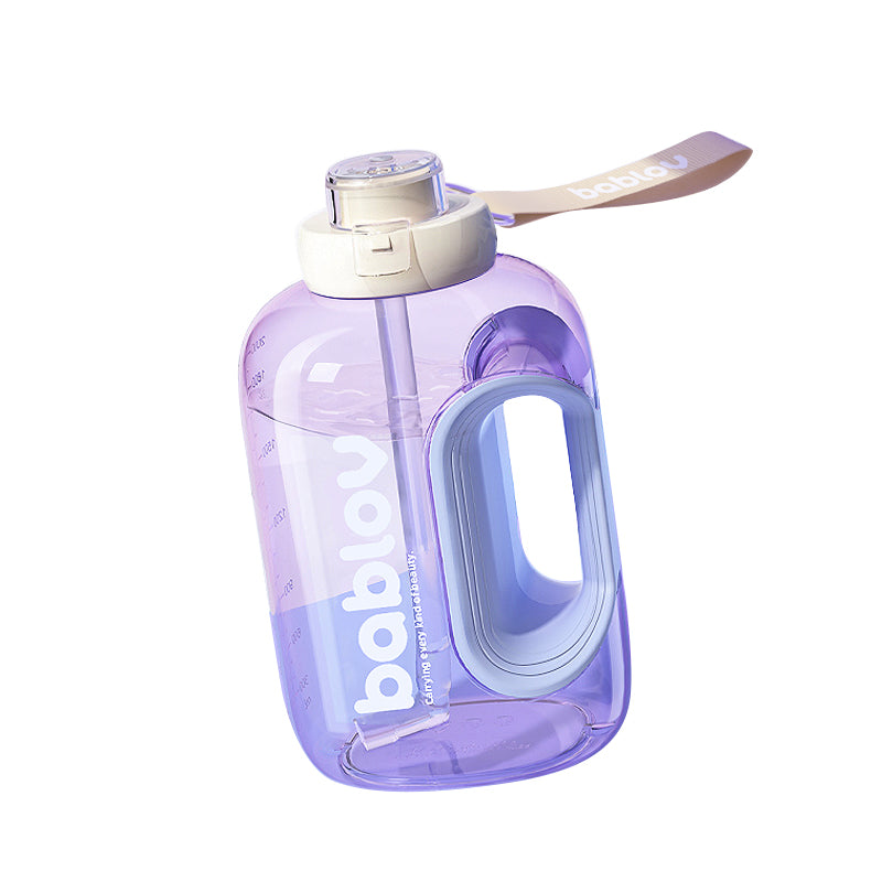 Bablov 1500ml Tritan Water Bottle with Handle & Straw